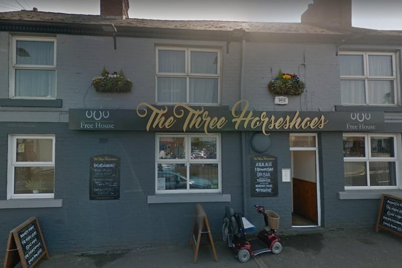 The Three Horseshoes on Market Street in Clay Cross is ranked at number 1.