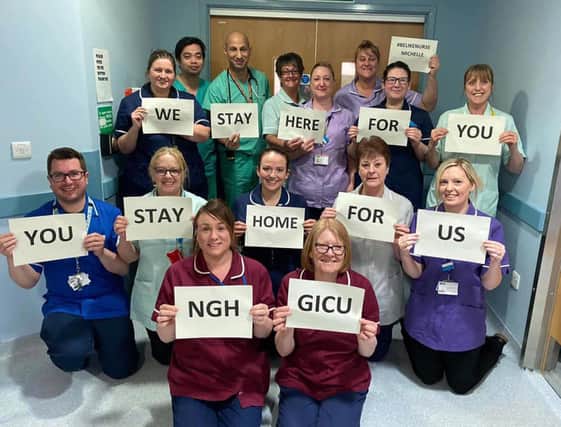 The intensive care team at the Northern General.