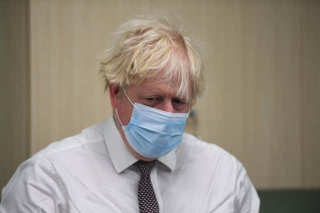 Prime minister Boris Johnson yesterday - not at the debate in the House of Commons