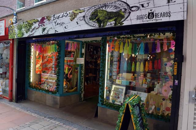 Bird’s Yard shop on Chapel Walk Sheffield reopens. The shop has been freshly painted.