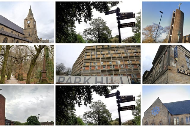 The Sheffield buildings and sites pictured here have been deemed 'at risk' by Heritage England