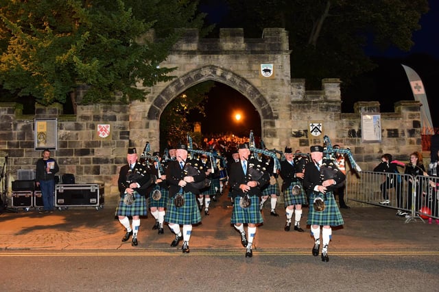 The Houghton-le-Spring Pipe Band started the opening ceremony.