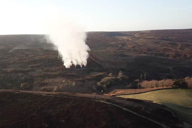 Wild Moors logged 155  incidents of grouse moors burning in South Yorkshire between October 2021 and April 2022.