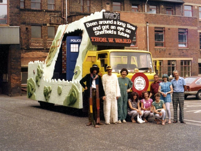 Thomas W. Ward float, Lord Mayor's Show. The theme is the television programme Doctor Who.