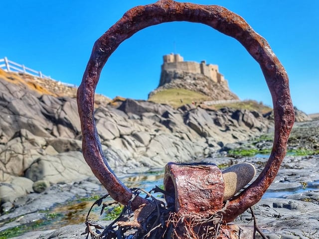 A different view at Holy Island.