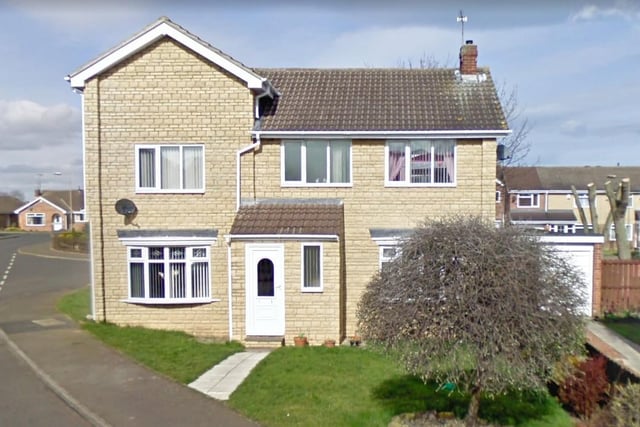 In the North-East, the English average house price in November 2020 of £266,742 could get you this seven-bedroom, detached home on Augustus Drive, Bedlington, on the market with Pattinson Estate Agents for £265,000.