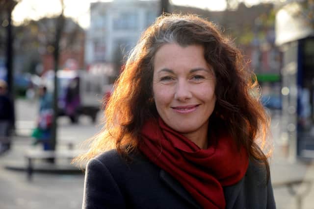  Rotherham's new MP Sarah Champion in the town's All Saints Square
  See Story Martin Slack  Picture Chris Lawton   
30 November  2012