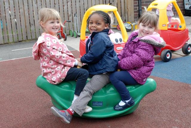 Play time at Ashfield Nursery in Harton Lane in 2014.