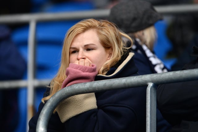 A PNE supporter ahead of kick-off