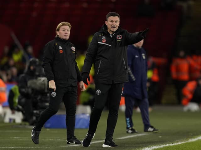 Sheffield United manager Paul Heckingbottom and his assistant Stuart McCall are focusing on football, not off the pitch matters: Andrew Yates / Sportimage