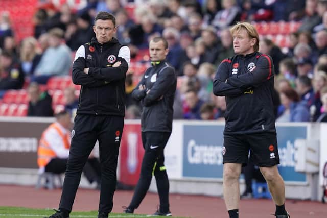 Sheffield United manager Paul Heckingbottom (left) wants to rid the game of time-wasting : Andrew Yates / Sportimage