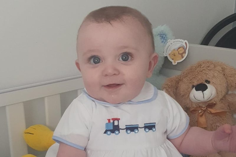 Gemma Collette Smales, said: "Harri  Smales born 29th august 2020 9lbs 6
Our rainbow baby."