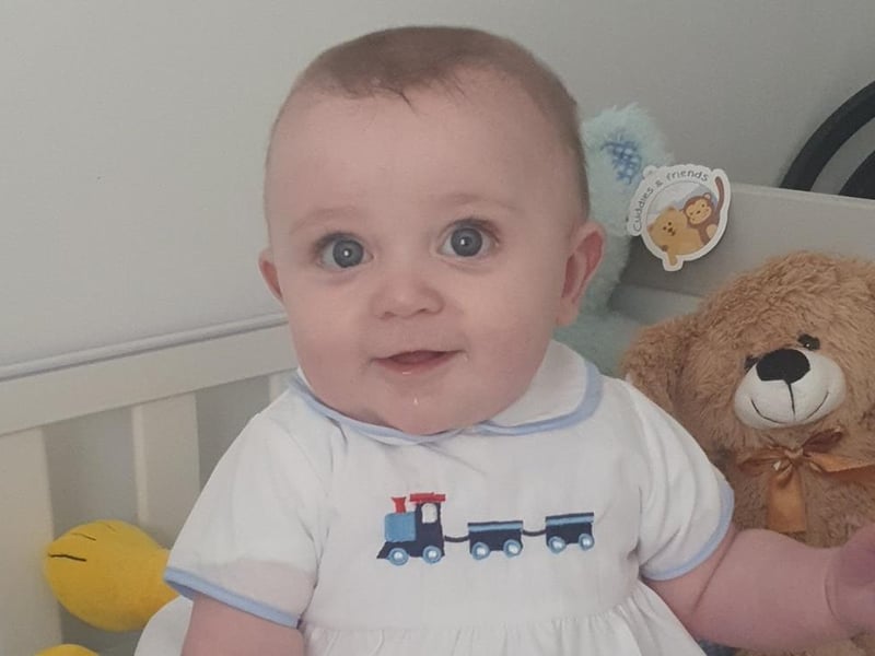 Gemma Collette Smales, said: "Harri  Smales born 29th august 2020 9lbs 6
Our rainbow baby."