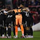 The Sheffield United team ahead of the Sky Bet Championship match against Nottingham Forest: Simon Bellis / Sportimage