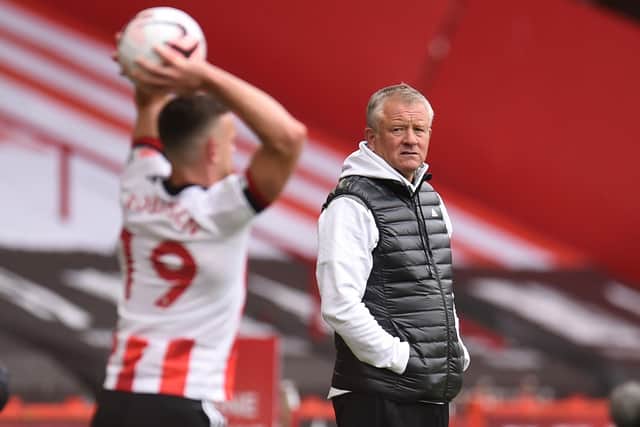 Chris Wilder has revealed the reasons why they made the decision to put Jack O'Connell through for an operation on his knee which could now rule him out for the entire season. (Photo by OLI SCARFF/POOL/AFP via Getty Images)