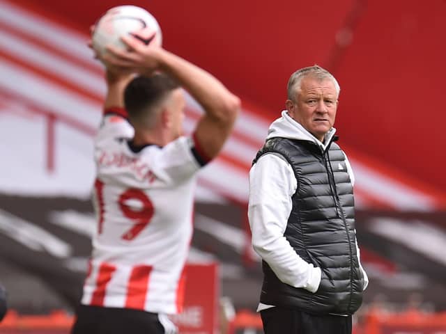 Chris Wilder has revealed the reasons why they made the decision to put Jack O'Connell through for an operation on his knee which could now rule him out for the entire season. (Photo by OLI SCARFF/POOL/AFP via Getty Images)