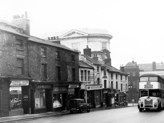 A view of the bottom of West Street in the 1950s