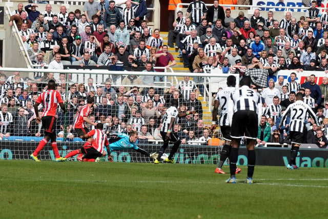 Simon Mignolet kept out Newcastle with this great save in the 3-0 win in 2013 a St James' Park.