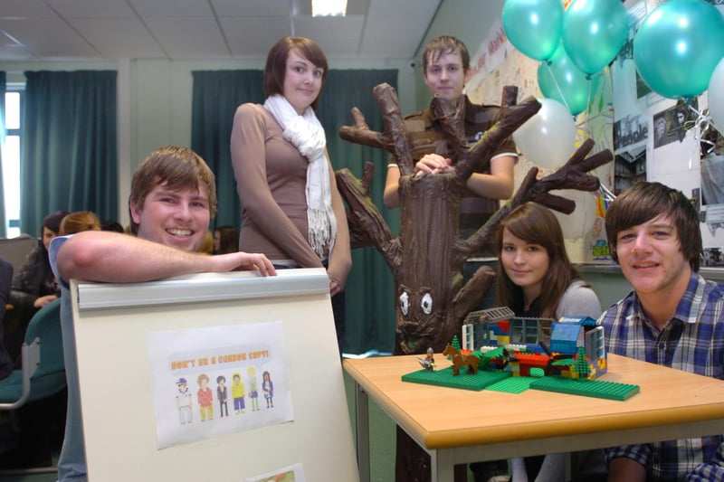 A reminder from 2009 where Lee Crowe, Kirsty Donkin, Adam Garnsey, Rachel McQuilling and Daniel Lloyd were taking part in the Make Your Mark Challenge at English Martyrs School and Sixth Form College. Who can tell us more?