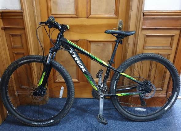 If you recognise this bike after having it stolen, contact the police.