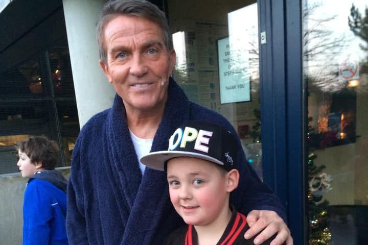 Jade Matthews said: "My son Kenzie met Bradley Walsh in Milton Keynes after he performed in the Peter Pan pantomime. Bradley came out to have a photo with my son in his dressing gown."