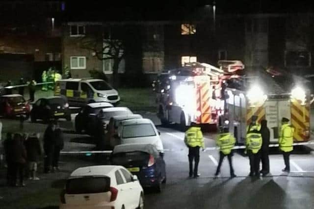 Emergency services were deployed to an incident in Woodhouse, Sheffield, in the early hours of Saturday