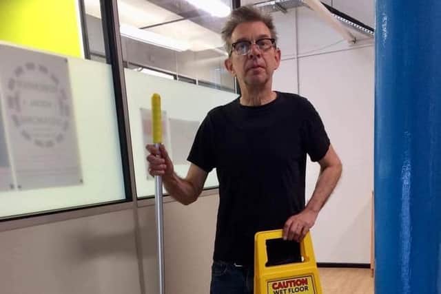 Simon has written a new book about working as a cleaner