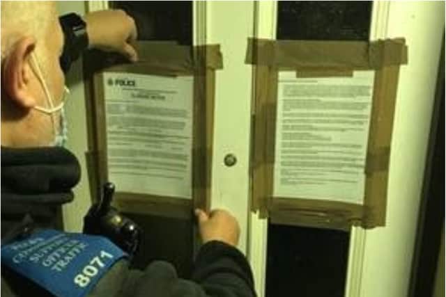 A Closure Order has been served following the discovery of drugs in a flat in Broomhall, Sheffield