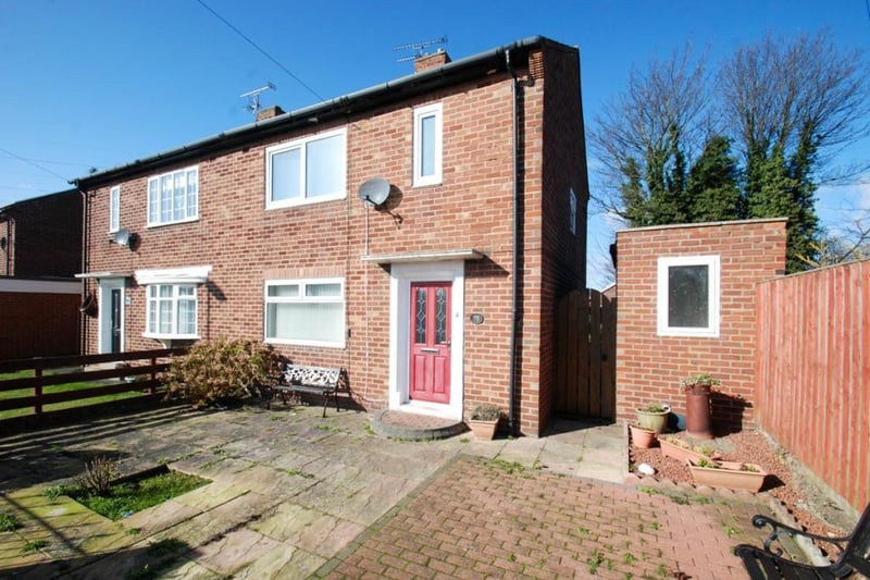 This two-bedroom home in Brockley Ave, South Shields, is on the market for £100,000.