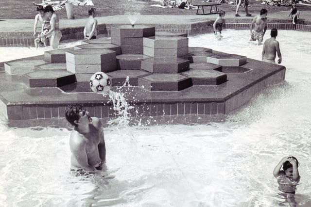 Another sunny day at Millhouses Lido on July 4, 1983.
