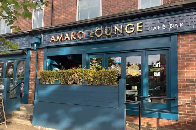 Amaro Lounge on Ecclesall Road, Sheffield, describes itself as an informal community focused café/bar, which also happens to be a dog-friendly location too