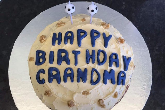 Another celebration cake from Sophie Grundy, this time for football-loving Grandma
