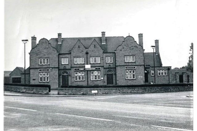 The pub, pictured here in 1968, was knocked down and rebuilt so a dangerous bend in the road could be straightened out, as more cars were appearing on the roads.
