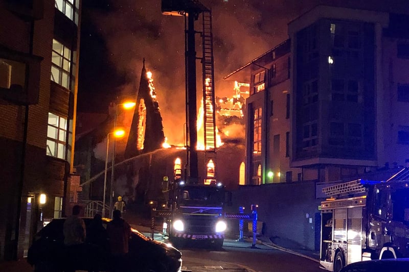 Residents in neighbouring properties were evacuated as firefighters dealt with the incident. Six fire engines and two height appliances were sent to the scene when the alarm was raised.