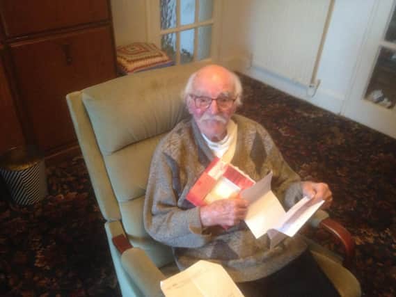 Wallace aged 92 was amongst the residents in the region who received a letter from a pen pal