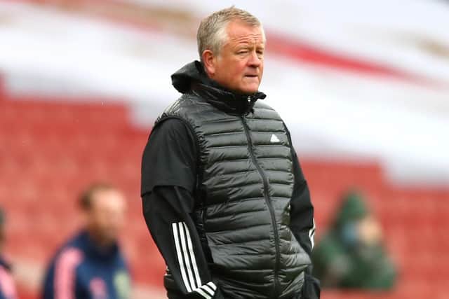 Sheffield United manager Chris Wilder. Photo: Clive Rose/NMC Pool/PA Wire.