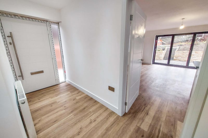 Spacious and stylish is the theme, as shown by the entrance hall, according to Purplebricks.