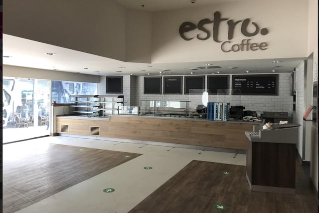 The estro coffee shop on the ground floor was a later addition but very popular.