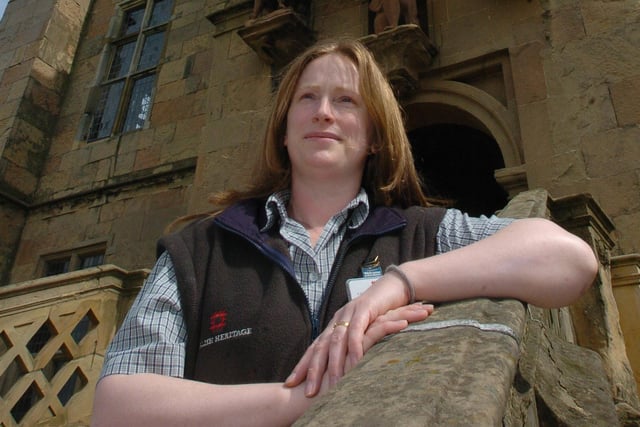 Kate Lee of English Heritage at Bolsover Castle pictured in 2005