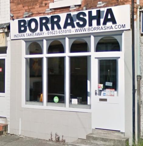 In ninth place we have Borrasha. You can find this restaurant at, 108 Carter Ln, Mansfield NG18 3DH.