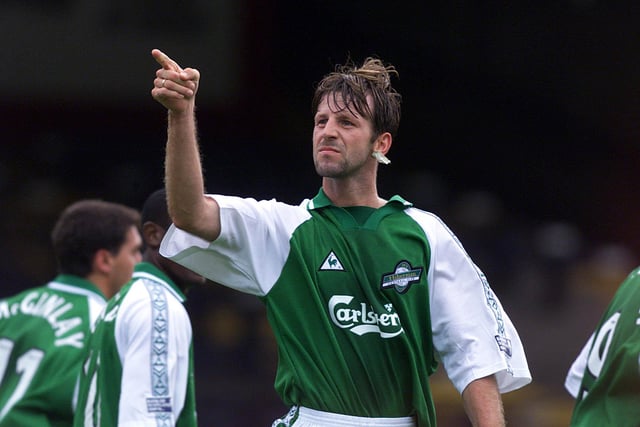 German striker played for Hibs and Motherwell either side of a brief stint at Brighton at the turn of the Millennium.