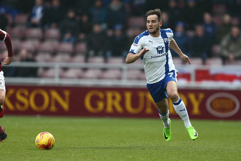 The former Chesterfield man played on the left of the front three in the first half and got on the ball well, linking with Tommy Rowe. The 31-year-old is a free agent after leaving Wigan Athletic at the end of last season.