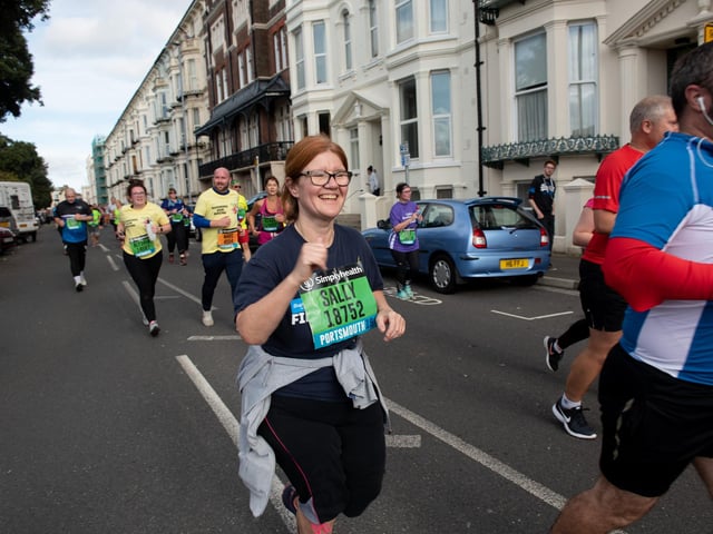 Action from the Great South Run. (201019-274)