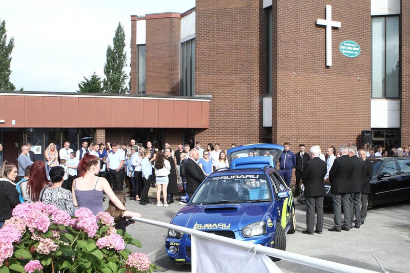 Hundreds of people turned out for Logan's funeral.