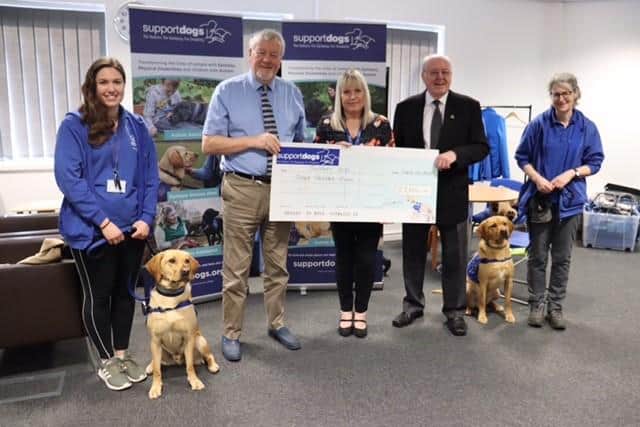 Masons in Sheffield and Derbyshire are trying to raise £20,000 between them to fund a life-changing support dog
