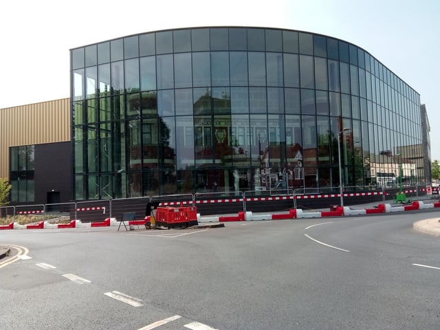 How the new museum looks in daylight without the lights on
