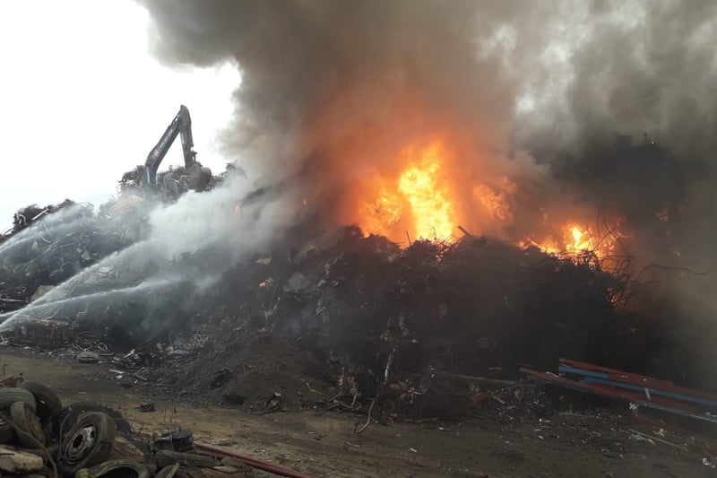 The fire service said the cause would be investigated once the fire is out (pic: South Yorkshire Fire and Rescue)