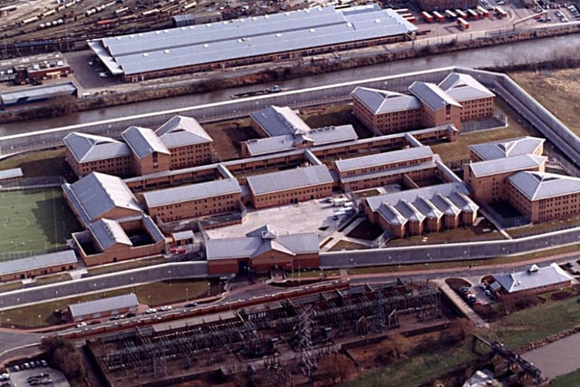 Doncaster prison seen from the air in 1996