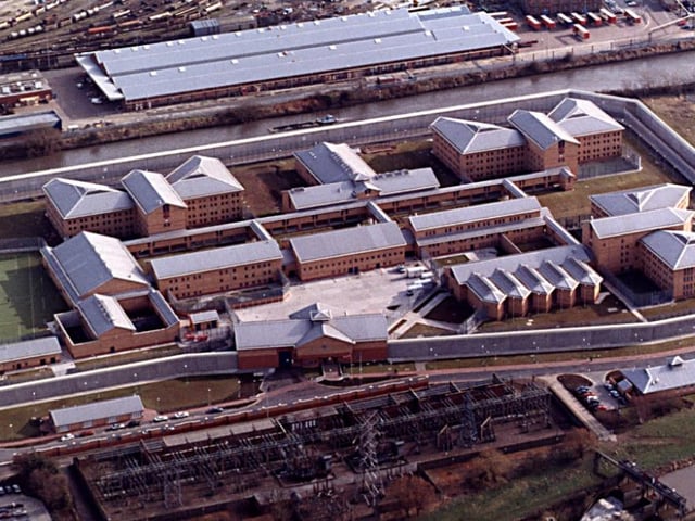 Doncaster prison seen from the air in 1996