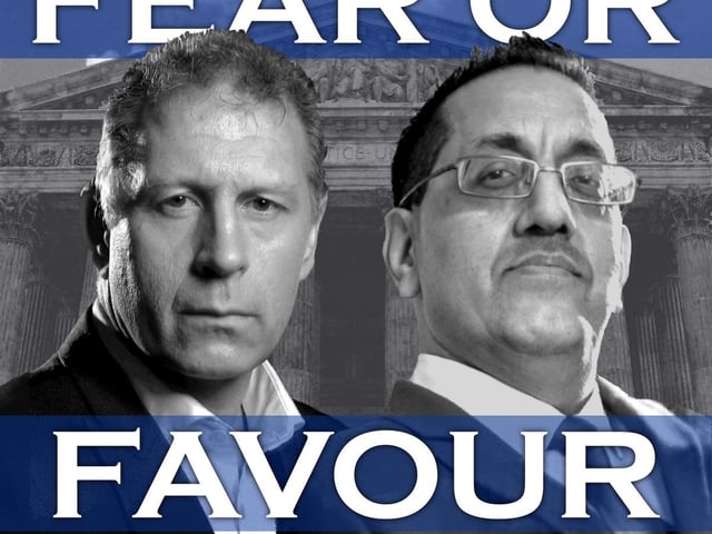 Fear Or Favour is a real True Crime Podcast hosted by former detective, Mark Williams-Thomas, and former Chief Prosecutor, Nazir Afzal.